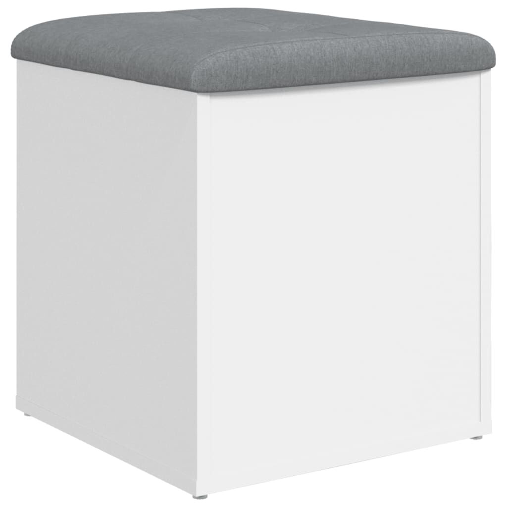 vidaXL Παγκάκι Αποθήκευσης Λευκό 42 x 42 x 45 εκ. από Επεξεργ. Ξύλο