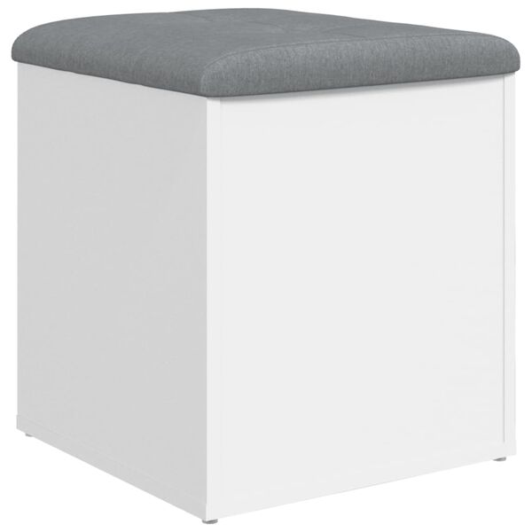vidaXL Παγκάκι Αποθήκευσης Λευκό 42 x 42 x 45 εκ. από Επεξεργ. Ξύλο