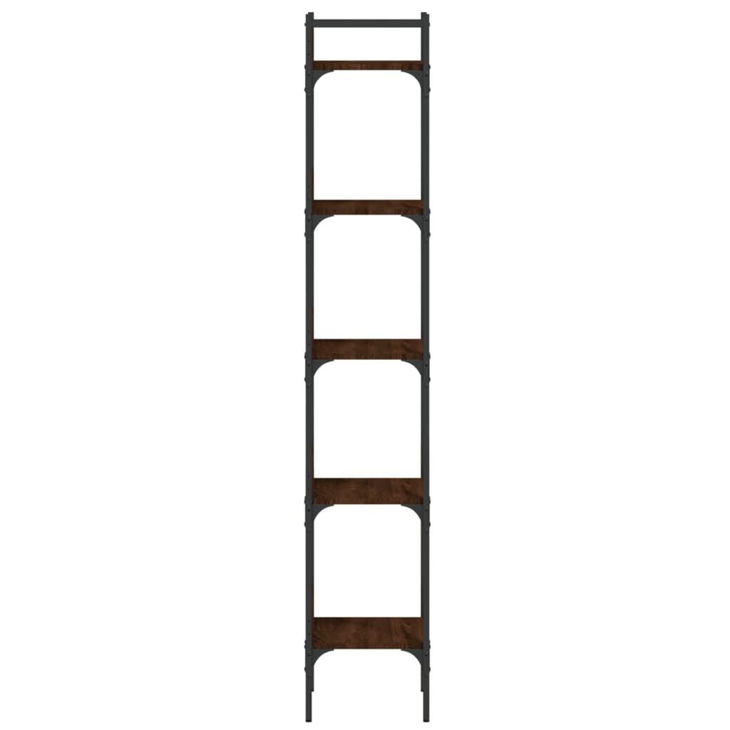 vidaXL Βιβλιοθήκη 5 Επιπέδων Καφέ Δρυς 35x30x174 εκ. Επεξεργ. Ξύλο