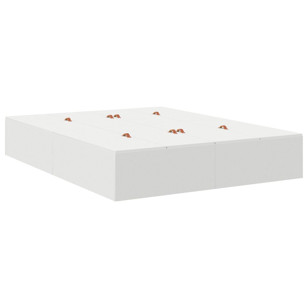 vidaXL Κρεβάτι αποθήκευσης Λευκό 160x200 εκ