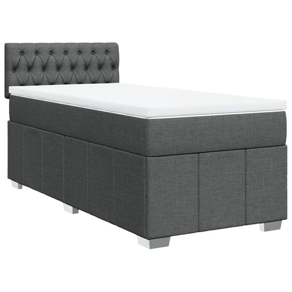 vidaXL &Kappa;&rho;&epsilon;&beta;ά&tau;&iota; Boxspring &mu;&epsilon; &Sigma;&tau;&rho;ώ&mu;&alpha; &Sigma;&kappa;&omicron;ύ&rho;&omicron; &Gamma;&kappa;&rho;&iota; 90x200 &epsilon;&kappa;. &Upsilon;&phi;&alpha;&sigma;&mu;ά&tau;&iota;&nu;&omicron;
