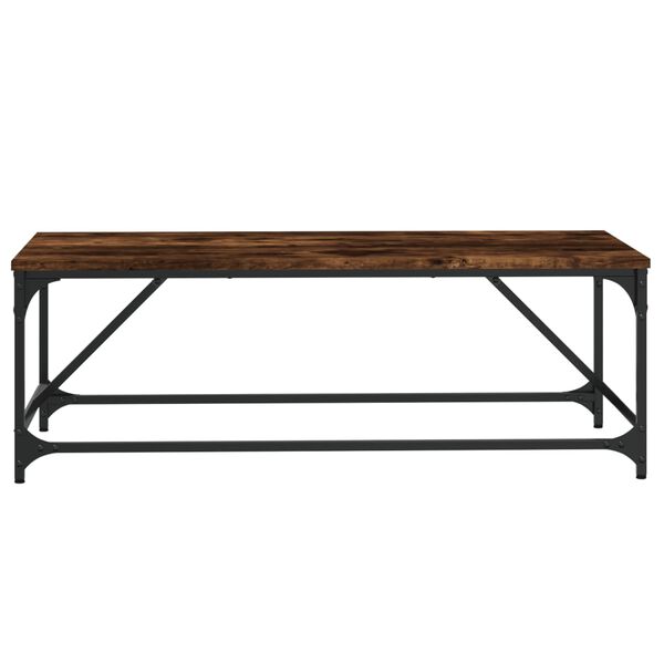 vidaXL Τραπεζάκι Σαλονιού Καπνιστή Δρυς 100x50x35 εκ. Επεξεργ. Ξύλο