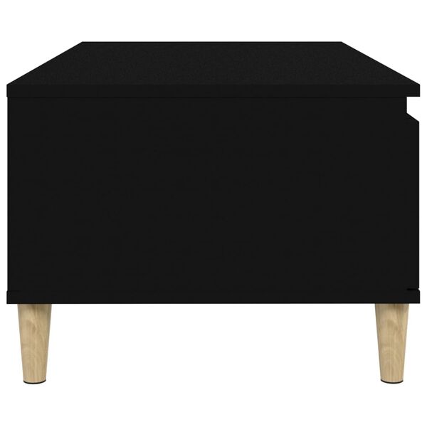 vidaXL Τραπεζάκι Σαλονιού Μαύρο 90x50x36,5 εκ. Επεξεργασμ. Ξύλο