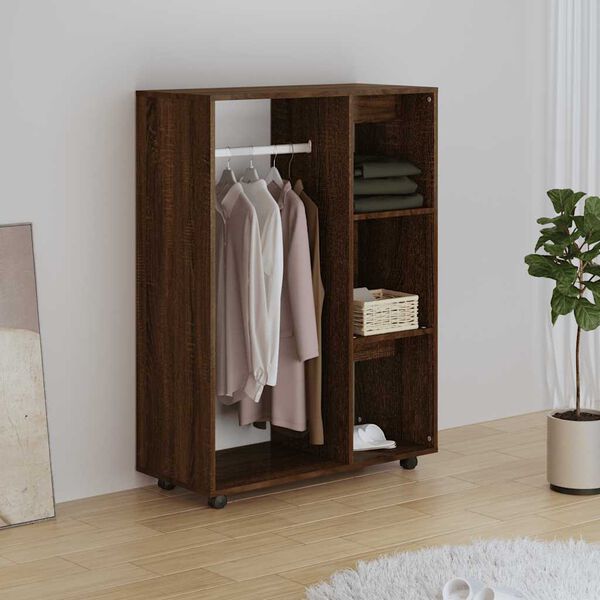 vidaXL Ντουλάπα Καφέ Δρυς 80 x 40 x 110 εκ. από Επεξεργασμένο Ξύλο