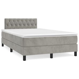 vidaXL &Kappa;&rho;&epsilon;&beta;ά&tau;&iota; Boxspring &mu;&epsilon; &Sigma;&tau;&rho;ώ&mu;&alpha; &Alpha;&nu;&omicron;&iota;&chi;&tau;ό &Gamma;&kappa;&rho;&iota; 120x200 &epsilon;&kappa;. &Beta;&epsilon;&lambda;&omicron;ύ&delta;&iota;&nu;&omicron;