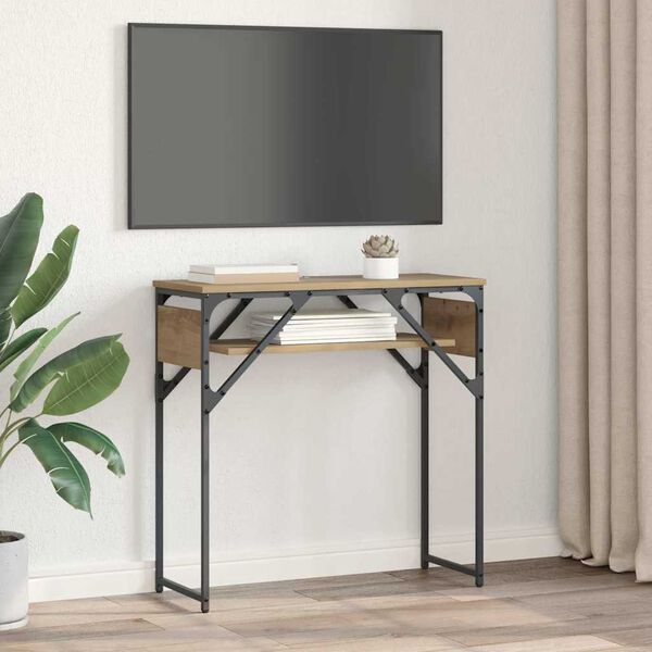 vidaXL &Tau;&rho;&alpha;&pi;έ&zeta;&iota;&Kappa;&omicron;&nu;&sigma;ό&lambda;&alpha;&sigmaf; Artisan Oak 75x30x75&epsilon;&kappa;. &Epsilon;&pi;&epsilon;&xi;&epsilon;&rho;&gamma;&alpha;&sigma;&mu;έ&nu;&omicron; &xi;ύ&lambda;&omicron;