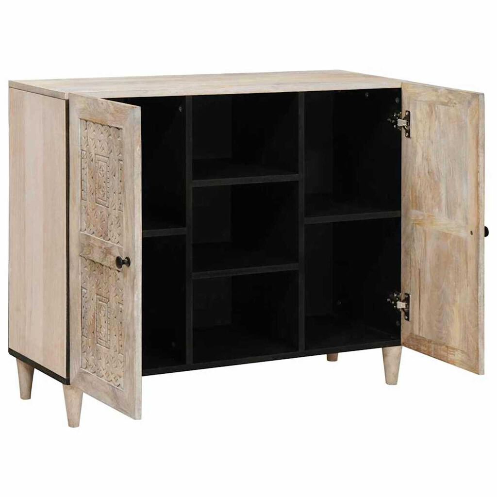 vidaXL Πλαϊνό γραφείο Λευκό 33.5 x 90 x 75 εκ