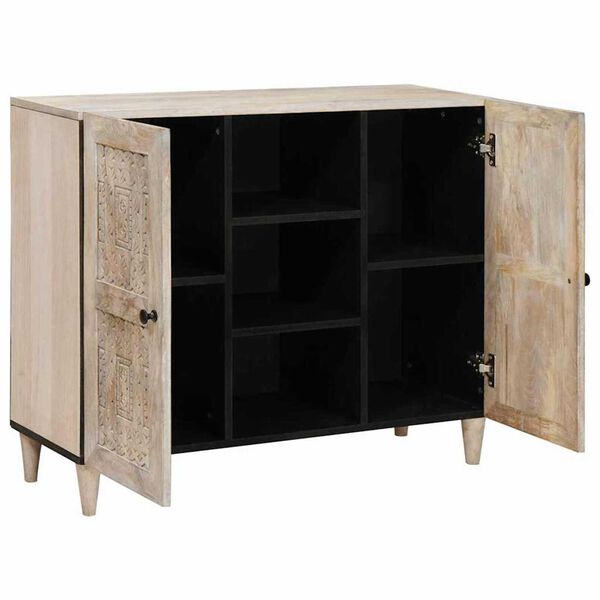 vidaXL Πλαϊνό γραφείο Λευκό 33.5 x 90 x 75 εκ