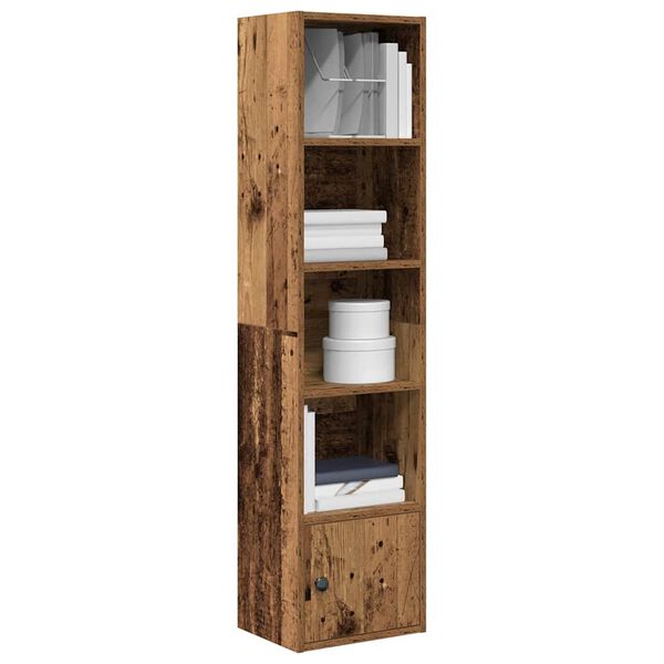 vidaXL Βιβλιοθήκη Όψη Παλαιού Ξύλου 31x24x127 εκ. Επεξεργασμένο Ξύλο