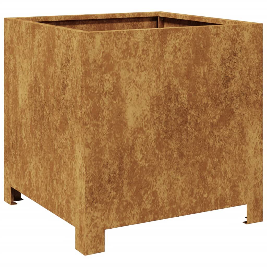 vidaXL Ζαρντινιέρα Κήπου 40x40x40 εκ. Ατσάλι σκληρυθέν στον αέρα