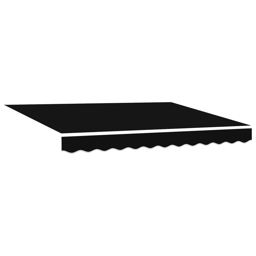 vidaXL Αυτόματη Ανασυρόμενη Τέντα με LED Μαύρη 300x250 cm