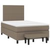 vidaXL &Kappa;&rho;&epsilon;&beta;ά&tau;&iota; Boxspring &mu;&epsilon; &Sigma;&tau;&rho;ώ&mu;&alpha; Taupe 120x200 &epsilon;&kappa;. &Upsilon;&phi;&alpha;&sigma;&mu;ά&tau;&iota;&nu;&omicron;