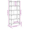 vidaXL Βιβλιοθήκη 6 Επιπέδων Sonoma Δρυς 76 x 32 x 192 εκ. Επεξ. Ξύλο