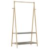 vidaXL Κρεμάστρα Ρούχων με Ράφια 96x45,5x150,5 εκ. Μπαμπού