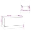 vidaXL Κουτί Αποθήκευσης Καφέ δρυς 50x30x28 εκ. Επεξεργασμένο Ξύλο