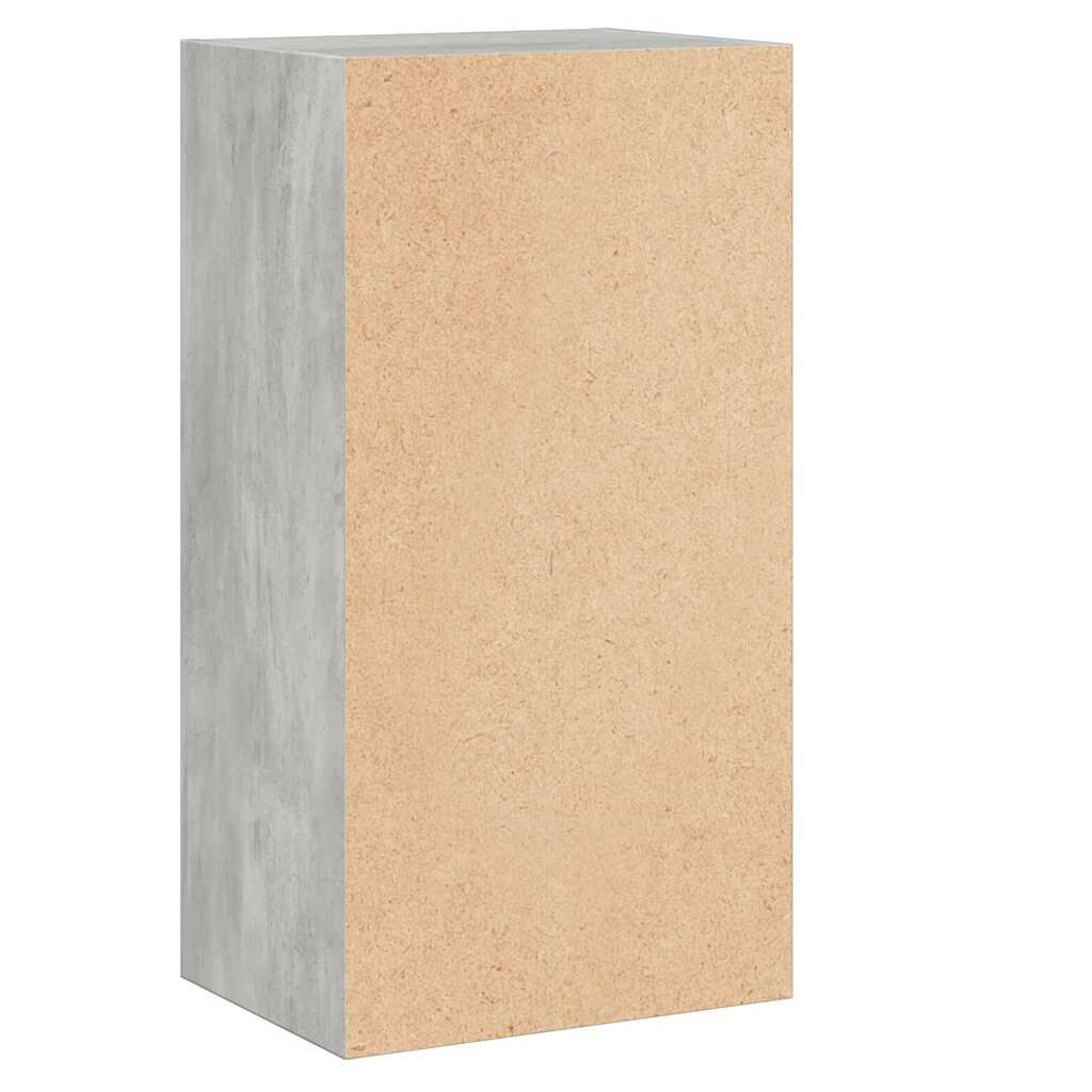 vidaXL Βιβλιοθήκη με 2 Ράφια Γκρι Σκυροδεμ. 40x30x76,5 εκ. Μοριοσανίδα