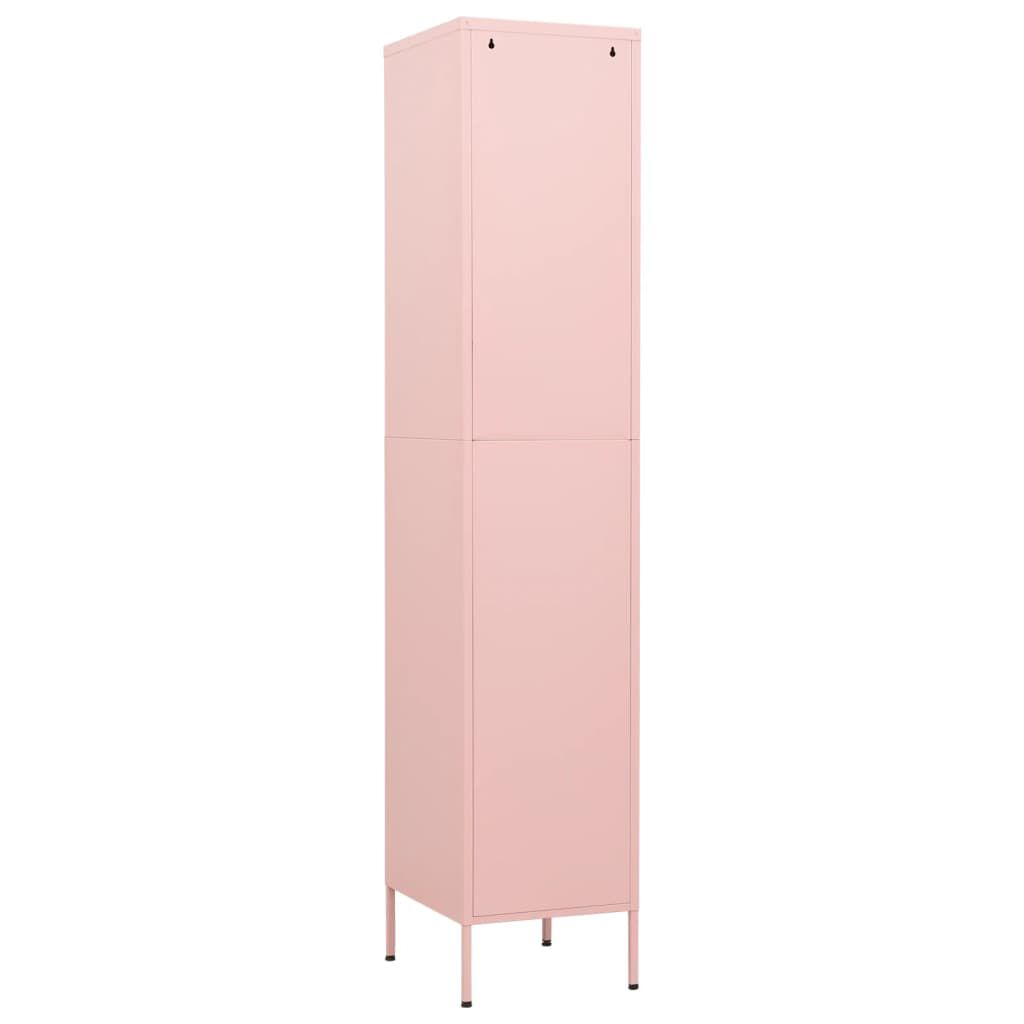vidaXL Φοριαμός Ροζ 35 x 46 x 180 εκ. από Ατσάλι