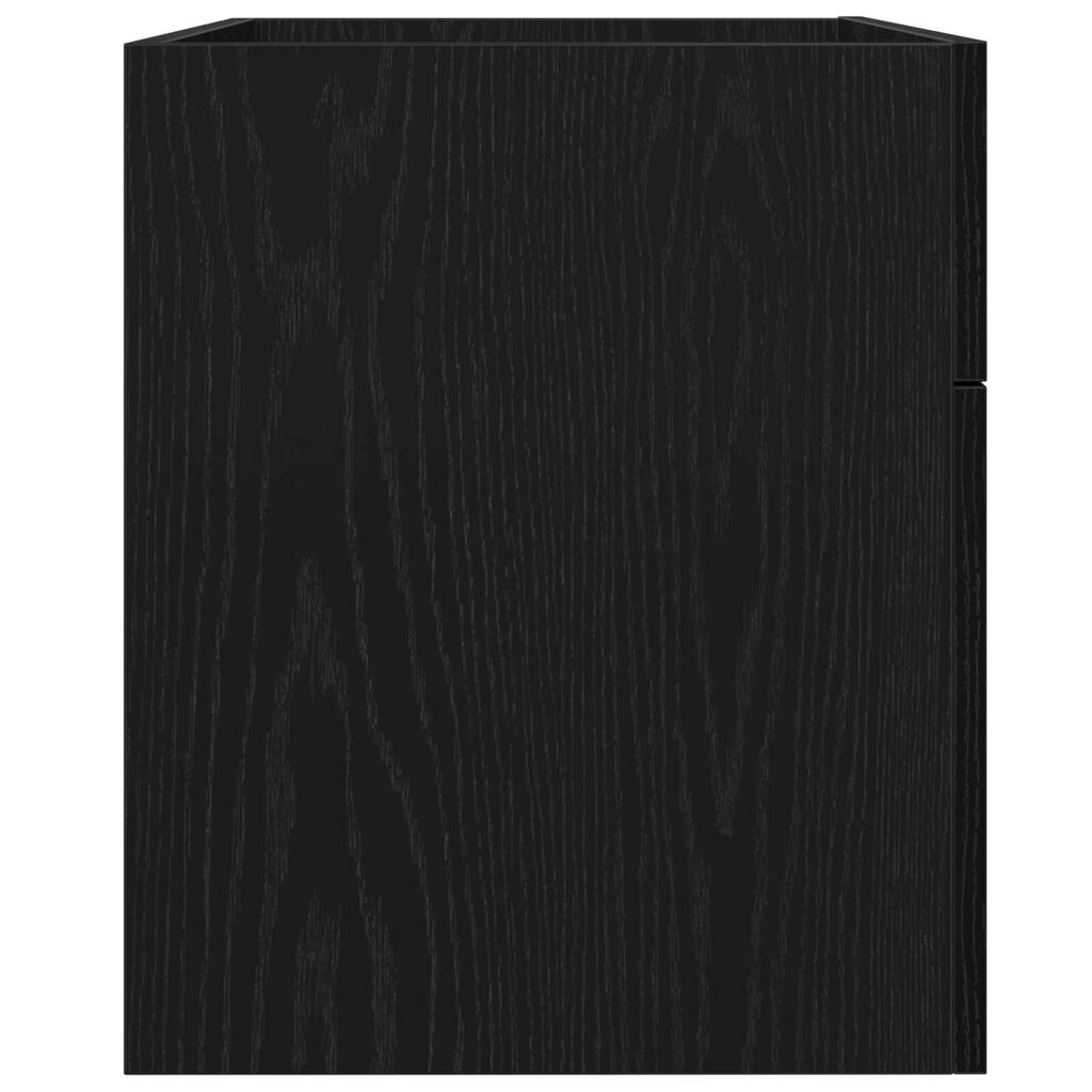 vidaXL Νιπτήρας με Ντουλάπι Μαύρη Δρυς 90x38,5x46 εκ. Επεξεργασμένο Ξύλο
