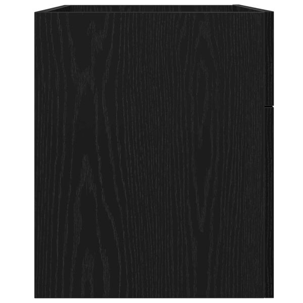 vidaXL Νιπτήρας με Ντουλάπι Μαύρη Δρυς 90x38,5x46 εκ. Επεξεργασμένο Ξύλο
