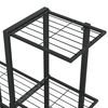 vidaXL Ανθοστήλη με Ρόδες Μαύρη 94,5 x 25 x 92,5 εκ. Μεταλλική