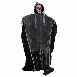 vidaXL Χα Halloween Grim Reaper Μαύρο 60 x 60 x 155 εκ. Πολυεστέρας