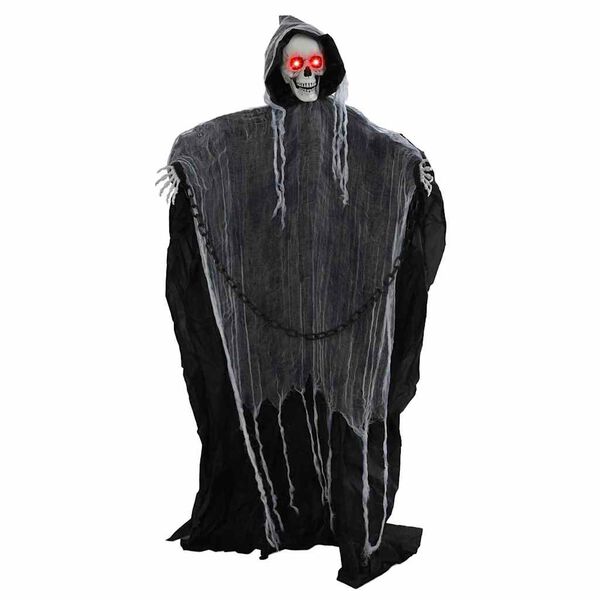vidaXL Χα Halloween Grim Reaper Μαύρο 60 x 60 x 155 εκ. Πολυεστέρας
