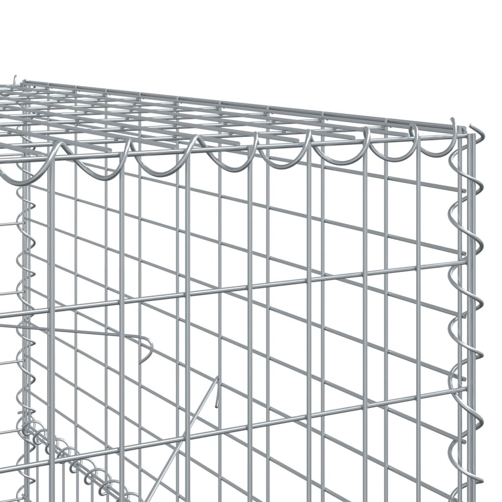 vidaXL Συρματοκιβώτιο με Κάλυμμα 1100x100x150 εκ. Γαλβανισμένο Χάλυβα