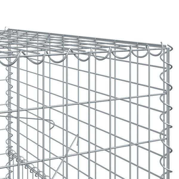 vidaXL Συρματοκιβώτιο με Κάλυμμα 1100x100x150 εκ. Γαλβανισμένο Χάλυβα