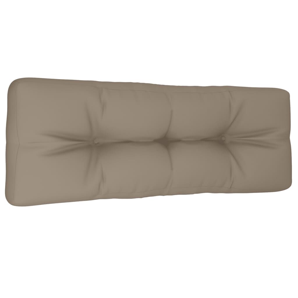 vidaXL Μαξιλάρι Παλέτας Taupe 120 x 40 x 12 εκ. Υφασμάτινο