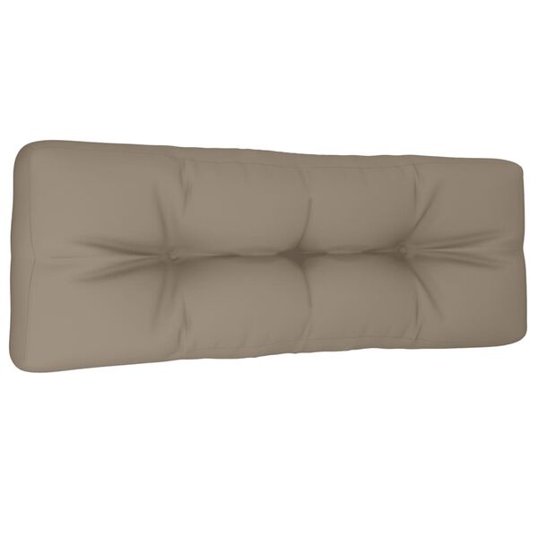 vidaXL Μαξιλάρι Παλέτας Taupe 120 x 40 x 12 εκ. Υφασμάτινο
