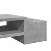 vidaXL Βάση Οθόνης με Αποθ. Γκρι Σκυρ. 100x27x15 εκ. Επεξεργ. Ξύλο