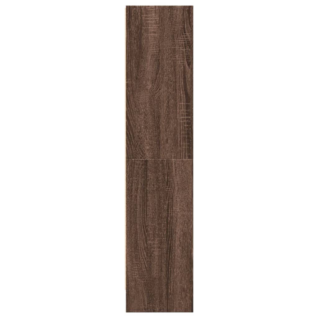 vidaXL Βιβλιοθήκη Καφέ Δρυς 60x24x109 εκ. από Επεξεργασμένο Ξύλο