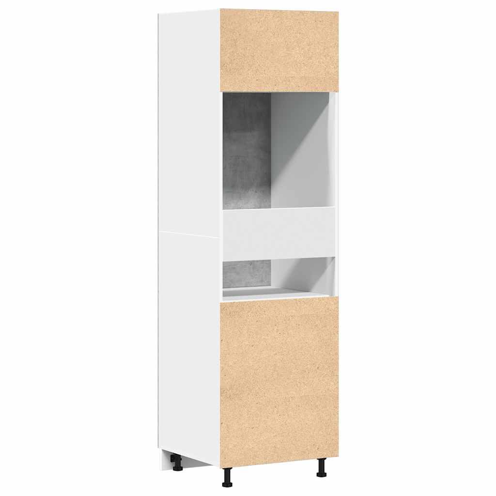 vidaXL Ντουλάπι Ψυγείου Lyon Γκρι Σκυροδέματος 60x57x207εκ.