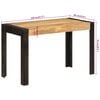vidaXL Τραπεζαρία 120 x 60 x 76 εκ. από Μασίφ Ξύλο Μάνγκο