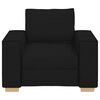 vidaXL Πολυθρόνα-Καναπέ Μαύρη από Ύφασμα 60 εκ.