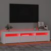 vidaXL Έπιπλο Τηλεόρασης με LED Λευκό 180 x 35 x 40 εκ.