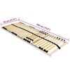 vidaXL Βάση κρεβατιού με λάμες Καφέ 70 x 190 cm Στερεό Ξύλο Μηλιάς