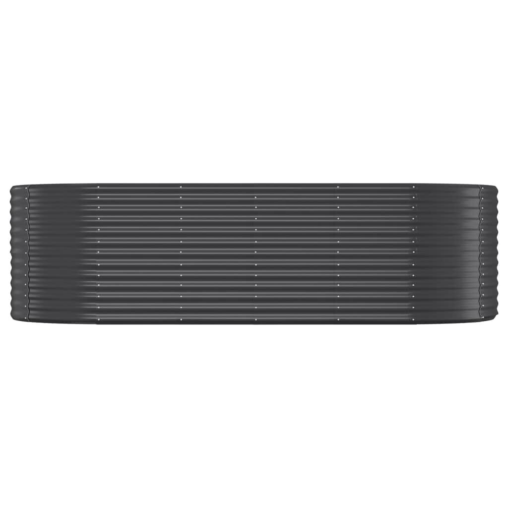 vidaXL Ζαρντινιέρα Ανθρακί 249x100x68εκ Ατσάλι με Ηλεκτρ. Βαφή Πούδρας