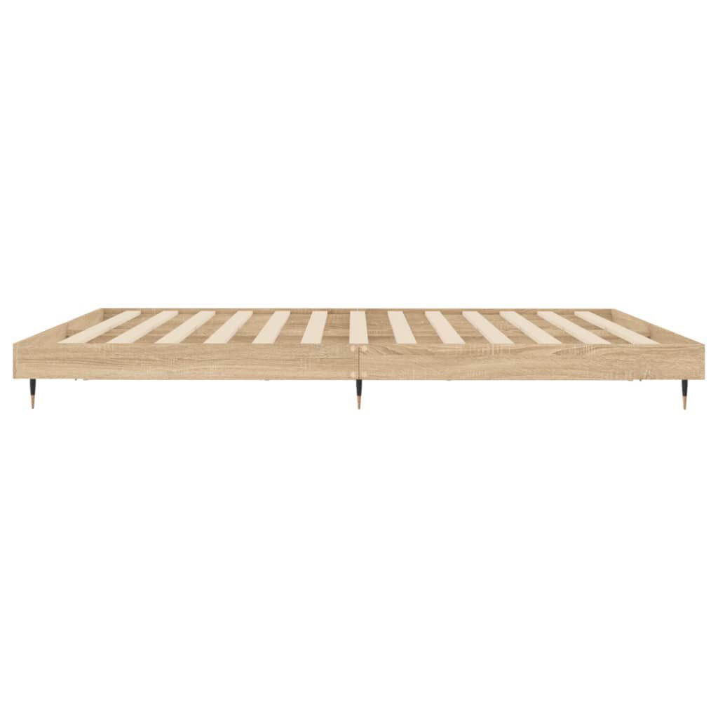 vidaXL Πλαίσιο Κρεβατιού Χωρ. Στρώμα Sonoma Δρυς 140x200εκ. Επ. Ξύλο