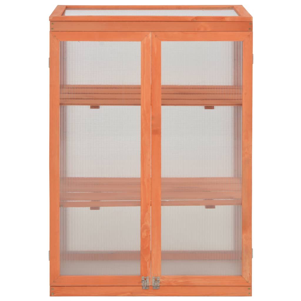 vidaXL Θερμοκήπιο 75 x 47 x 109 εκ. Ξύλινο