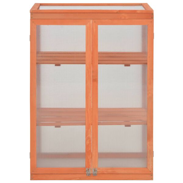 vidaXL Θερμοκήπιο 75 x 47 x 109 εκ. Ξύλινο