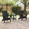 vidaXL Έπιπλα Χαλάρωσης Κήπου 2 pcs Μαύρο 74.5 x 80.5 x 90 εκ.