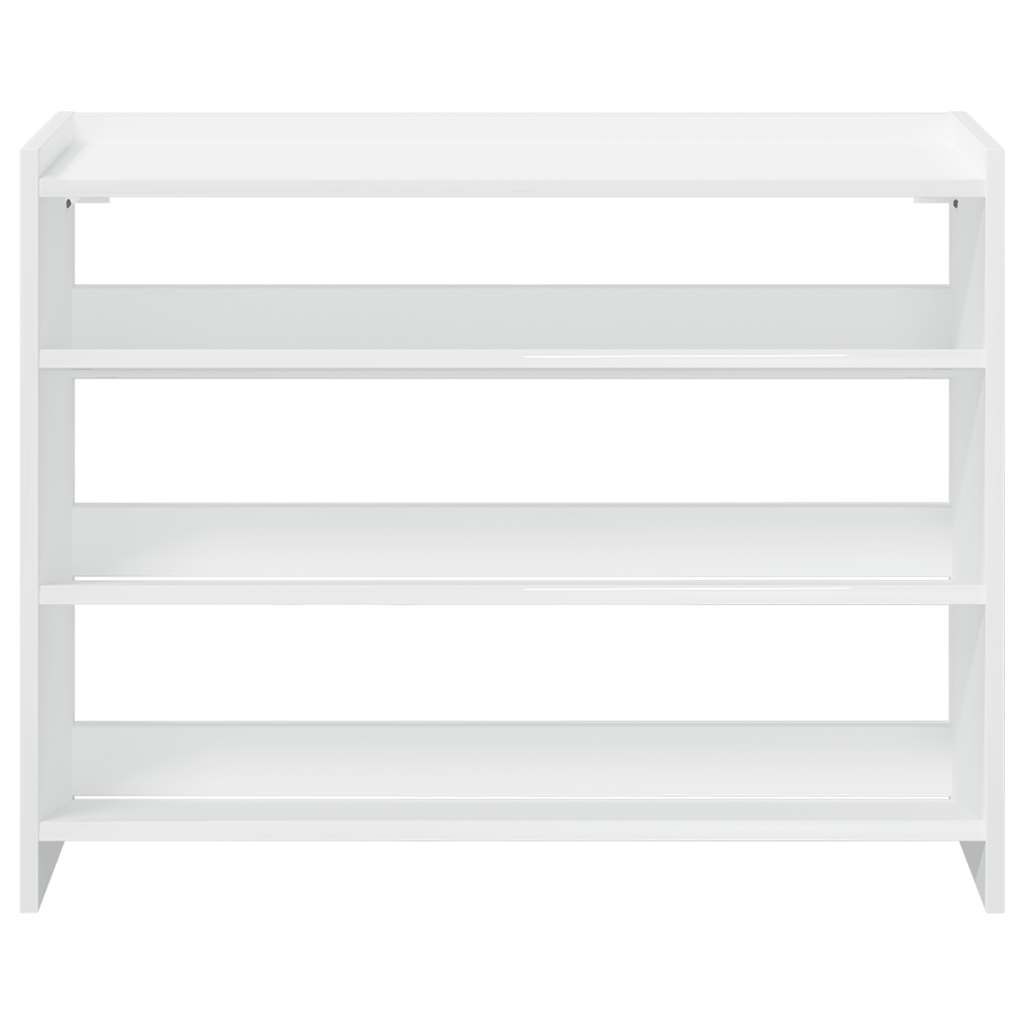 Ράφι παπουτσιών vidaXL Λευκό 80x25x62 cm Κατασκευασμένο ξύλο