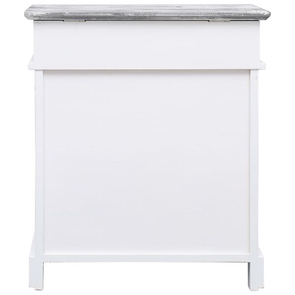 vidaXL Παπουτσοθήκη Γκρι 50 x 28 x 58 εκ. από Ξύλο Παυλώνιας