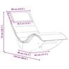 vidaXL Ξαπλώστρα 2 pcs Καφέ 60 x 154 x 74εκ Μασίφ ξύλο ακακίας