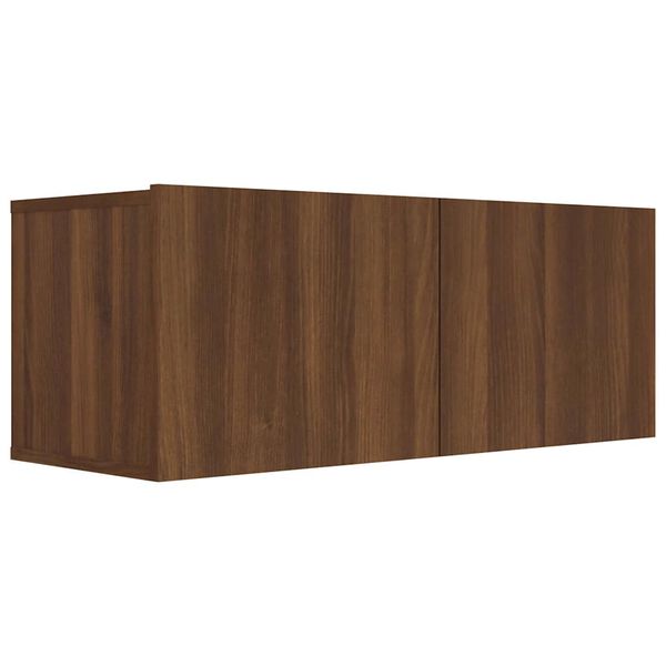 vidaXL Έπιπλο Τηλεόρασης Καφέ Δρυς 80x30x30 εκ. Επεξεργασμένο Ξύλο