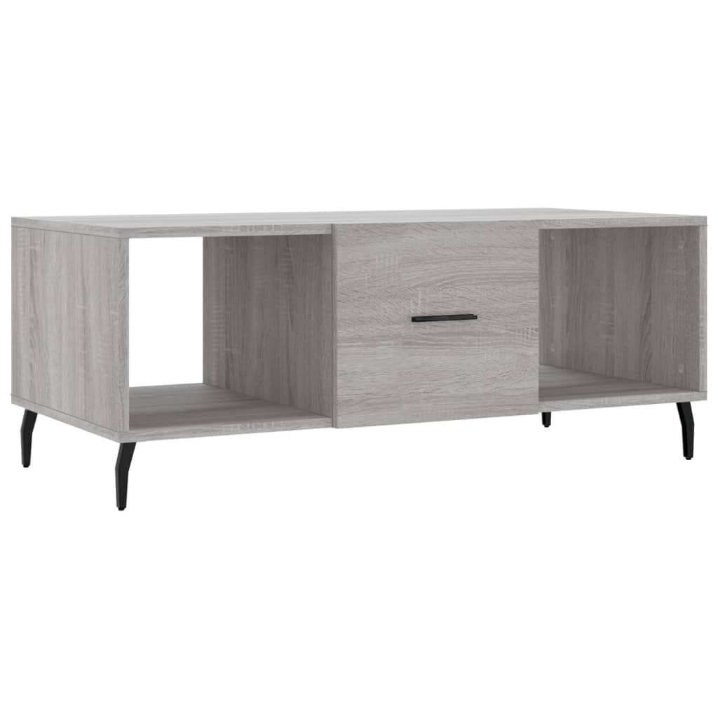 vidaXL Τραπεζάκι Σαλονιού Γκρι Sonoma 102x50x40 εκ. Επεξεργασμένο Ξύλο
