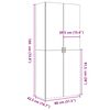 vidaXL Ντουλάπι Sonoma Δρυς 80x42,5x185 εκ. από Επεξεργασμένο Ξύλο