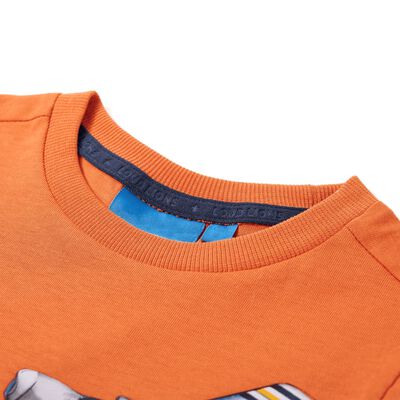 Μπλουζάκι Παιδικό Μακρυμάνικο Σκούρο Πορτοκαλί 92