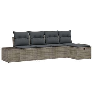 vidaXL &Sigma;&epsilon;&tau; &Kappa;&alpha;&nu;&alpha;&pi;έ &mu;&epsilon; &mu;&alpha;&xi;&iota;&lambda;ά&rho;&iota; 5 pcs &sigma;&upsilon;&nu;&theta;&epsilon;&tau;&iota;&kappa;ό &rho;&alpha;&tau;ά&nu;